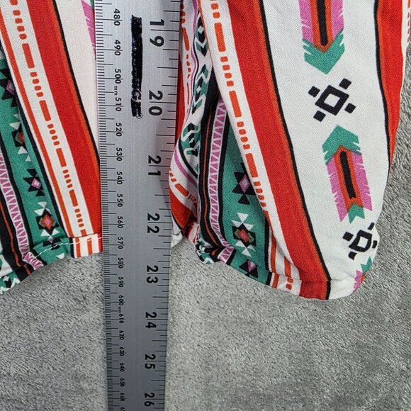 Womens Wrangler Retro Sleeveless Peplum Top Western Ruffle Trim V-Neck Size L - Picture 6 of 8